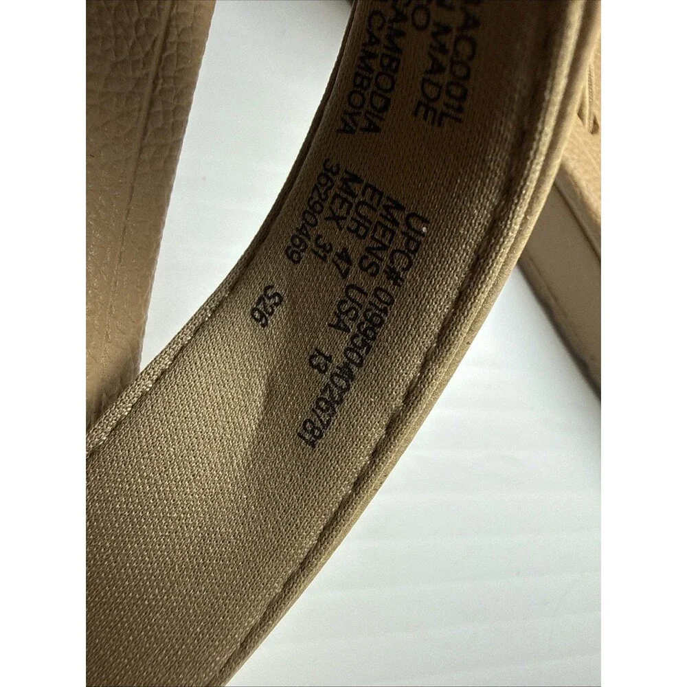 George Tan Flip Flops Men sz 13 NWOT never Worn
